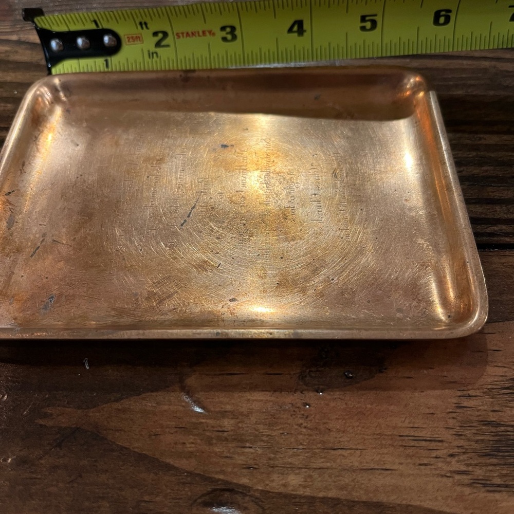Tiffany & Co Reverse Etched Copper Invitation Plate - Picture 7 of 7